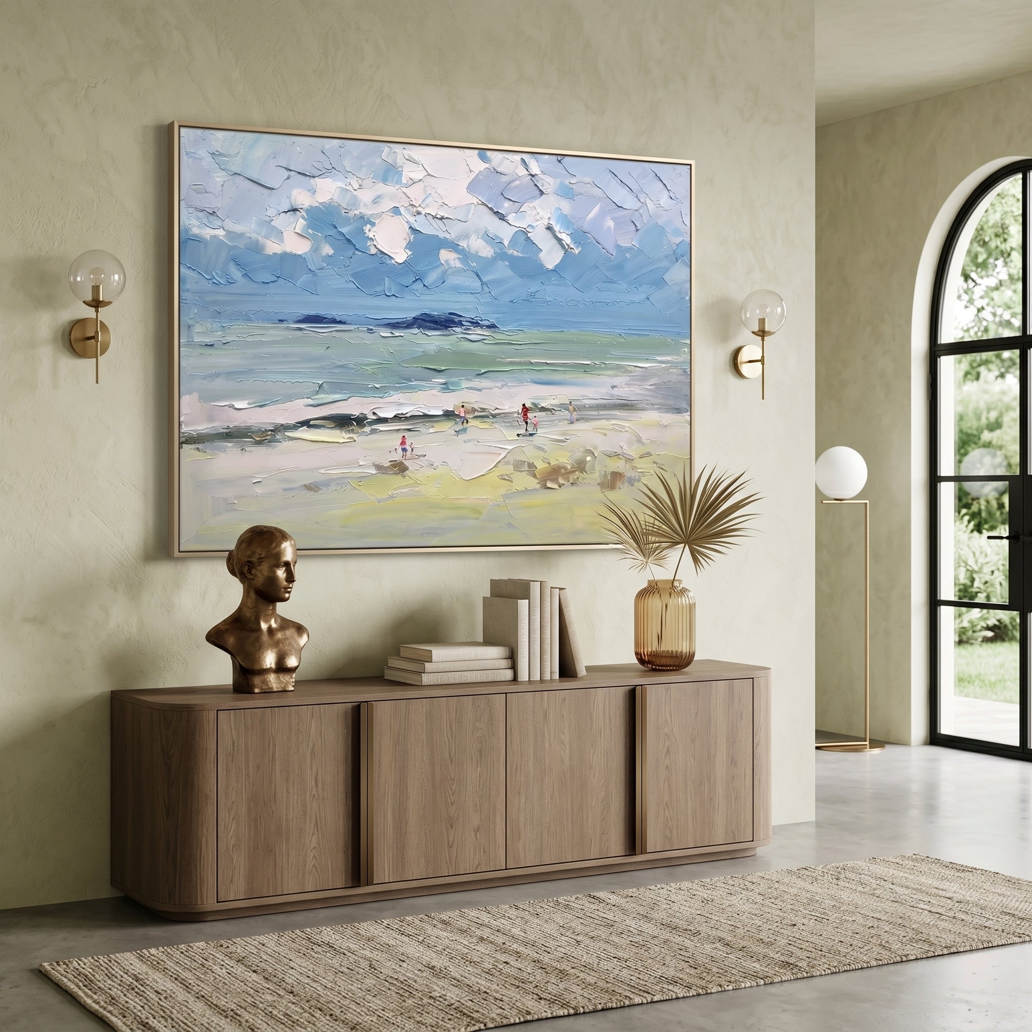 3D Heavy Texture Ocean Scenery Painting CY0178 - Viral Wall Art